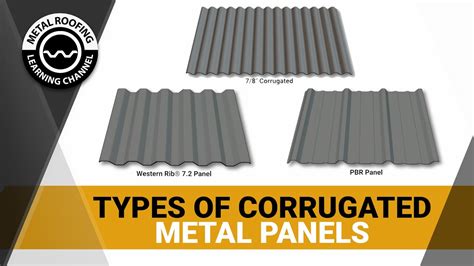 types of corrugated metal siding